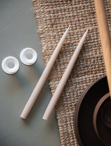 Flax Danish Taper Candle | 12 Pack: 14" Taper