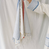 Ivory Blue Tribeca Hand Towel