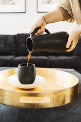 Stoneware Coffee & Tea Cup | Epa 15 oz: Matte Black