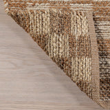 Aneira Checkered Jute Area Rug: Natural / Rectangle / 9' x 12'