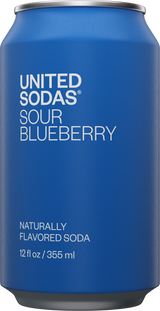 Naturally Flavored Soda - Sour Blueberry : 12 X 12 Oz Can