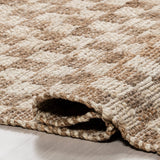 Aneira Checkered Jute Area Rug: Natural / Rectangle / 9' x 12'